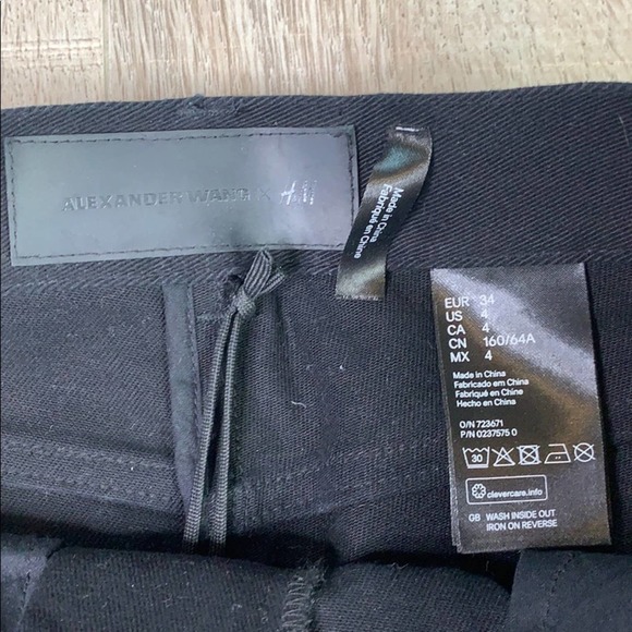 NWT Alexander Wang X H&M Diamond Cut Skinny Jeans - Picture 4 of 9